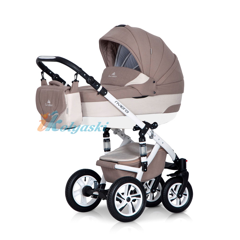 Детская модульная коляска для новорожденных Caretto Riviera 2 в 1. Детская модульная коляска для новорожденных Caretto Riviera 2 в 1, детские коляски, коляски для новорожденных, лучшие коляски для новорожденных, модульные коляски для новорожденных, купить коляску 2 в 1, коляска 2 в 1 купить, коляска на поворотных колесах, надежная коляска 2 в 1, коляски 2018. Цвет 03