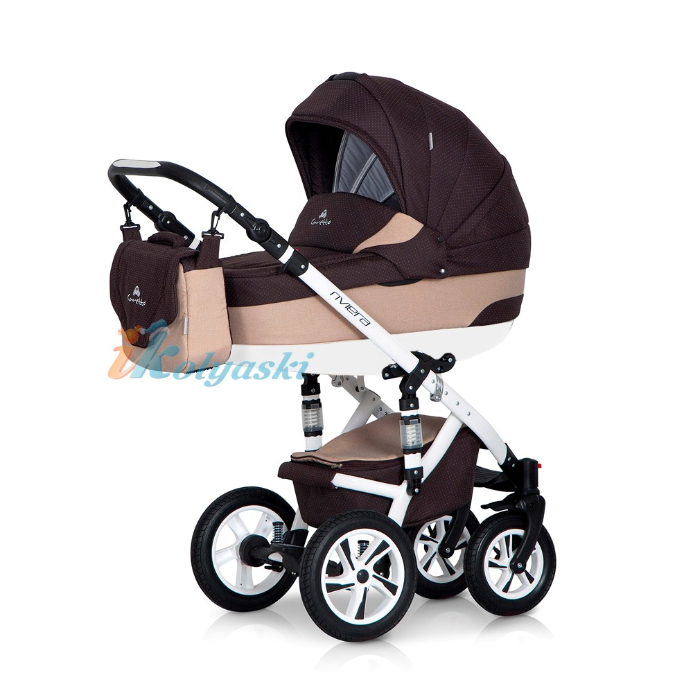 Детская модульная коляска для новорожденных Caretto Riviera 2 в 1. Детская модульная коляска для новорожденных Caretto Riviera 2 в 1, детские коляски, коляски для новорожденных, лучшие коляски для новорожденных, модульные коляски для новорожденных, купить коляску 2 в 1, коляска 2 в 1 купить, коляска на поворотных колесах, надежная коляска 2 в 1, коляски 2018. Цвет 04