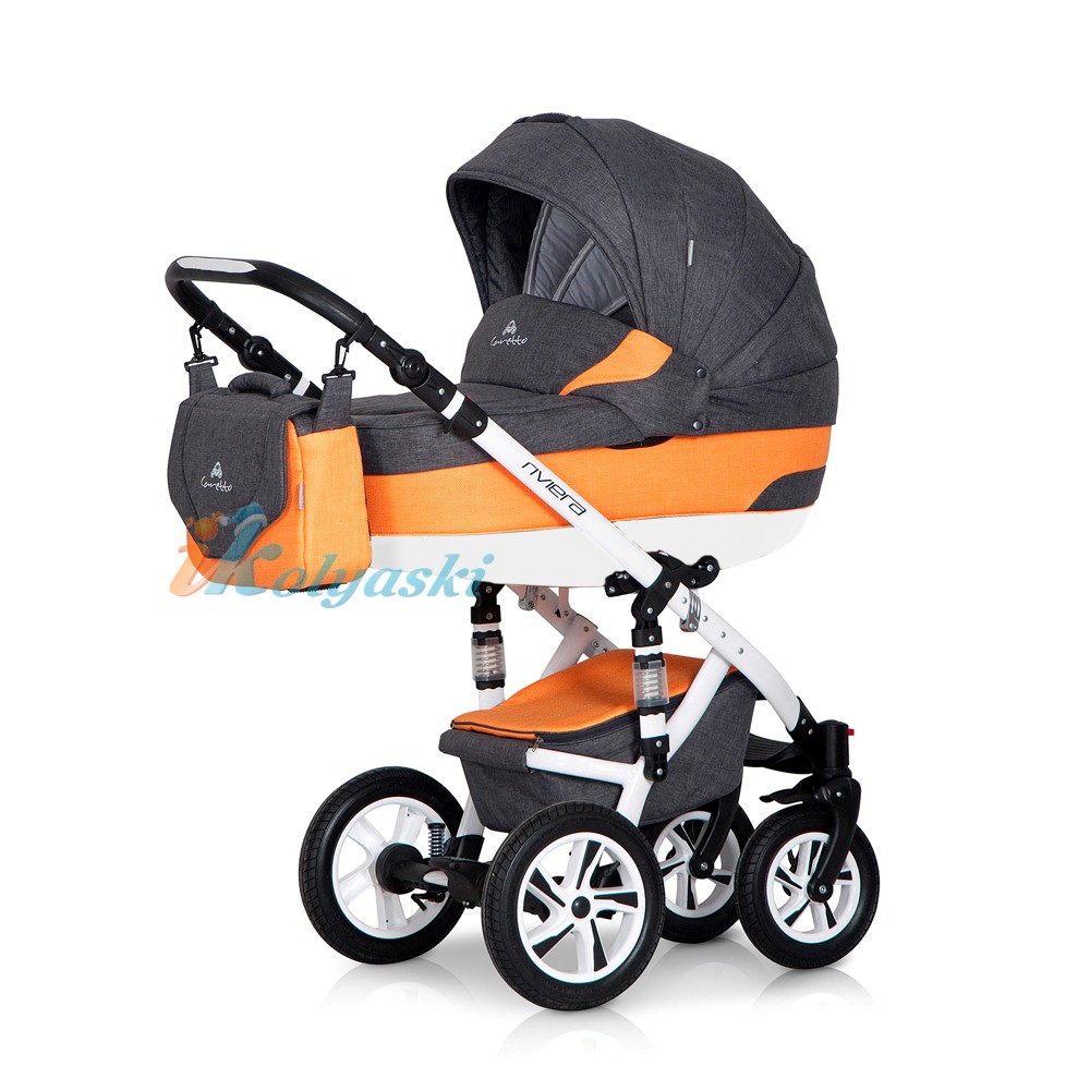 Детская модульная коляска для новорожденных с автокреслом Caretto Riviera 3 в 1. Детская модульная коляска для новорожденных Caretto Riviera 3 в 1, детские коляски, коляски для новорожденных, лучшие коляски для новорожденных, модульные коляски для новорожденных, купить коляску 3 в 1, коляска 3 в 1 купить, коляска на поворотных колесах, надежная коляска 3 в 1, коляска с автокреслом, коляски 2018. 