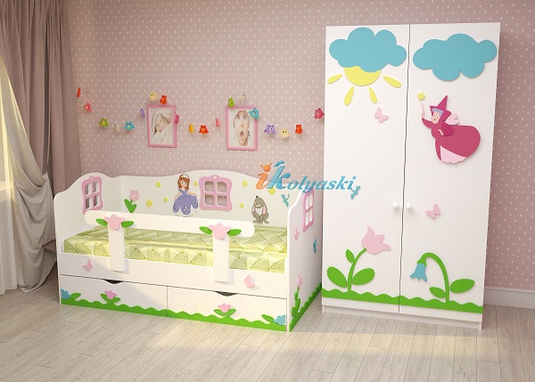 Детская мебель в комнату для девочки купить в Москве по выгодной цене в интернет-магазине Иколяски www.ikolyaski.ru - заказ по тел. +7-916-265-95-93 или +7-495-648-67-02