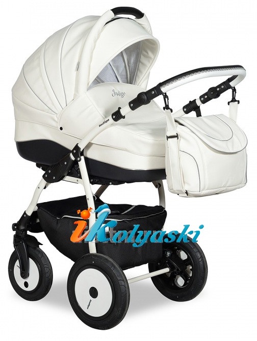 Детская универсальная коляска Slaro Indigo S, кожаная коляска, коляска 3 в 1, коляска на поворотных колесах, коляска 3 в 1 купить, коляски для новорожденных, коляска для новорожденного, купить коляску для новорожденного, коляски сларо, коляски 3в1, цвет S01 - белая эко-кожа Детская универсальная коляска Slaro Indigo S, кожаная коляска, коляска 3 в 1, коляска на поворотных колесах, коляска 3 в 1 купить, коляски для новорожденных, коляска для новорожденного, купить коляску для новорожденного, коляски сларо, коляски 3в1