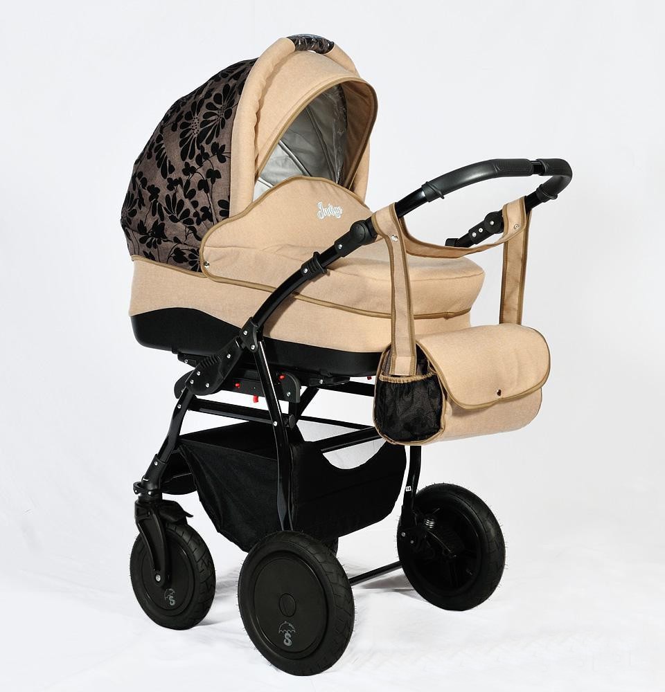 Детская универсальная коляска Slaro Indigo Len, 2 в 1,   коляска для новорожденных, коляска 2 в 1, коляска зима лето, коляска на раме с пируэтными колесами, польская коляска, коляски для новорожденных