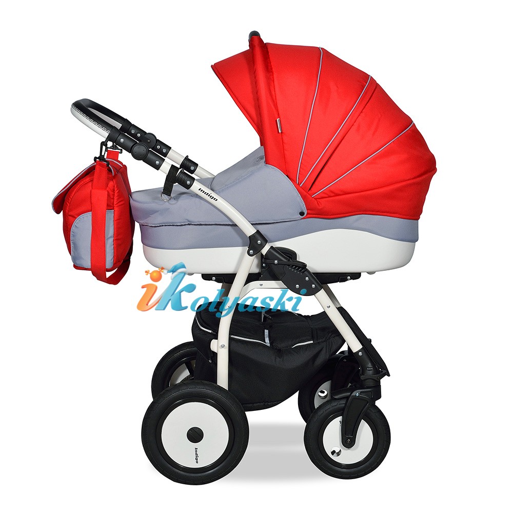 Детская универсальная коляска Slaro Indigo, 2 в 1,  коляска для новорожденных, коляска на поворотных колесах, на 360º, колеса надувные, производство Польша, коляски для новорожденных, коляска для новорожденных интернет магазин, коляска для новорожденных, цвет 38