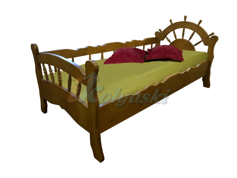 Детская кровать Адмирал, детская кровать массив, детская кровать с бортиком, купить детскую кровать с бортиком, детские кровати с бортами, детские кровати из натурального дерева, детские кровати качество, детские кровати Россия, детские кровати с бортиками