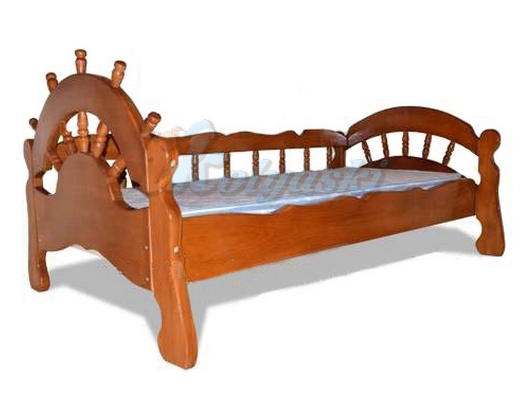 Детская кровать Адмирал, детская кровать массив, детская кровать с бортиком, купить детскую кровать с бортиком, детские кровати с бортами, детские кровати из натурального дерева, детские кровати качество, детские кровати Россия, детские кровати с бортиками