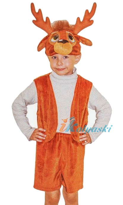 Костюм Оленя детский, костюм Оленя для мальчика и для девочки. Детский карнавальный костюм из искусственного меха Олень, купить костюм оленя, карнавальный костюм оленя, новогодний костюм оленя, костюм оленя купить, дешево, костюм оленя интернет магаз