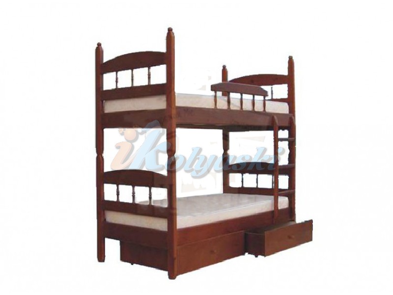 Детская двухъярусная кровать КУЗЯ-2 РАЗБОРНАЯ, подростковая двухъярусная кровать, двухъярусная кровать для взрослых, кровать двухъярусная из натурального дерева, двухъярусные детские кровати. двухъярусные кровати цены и фото, двухъярусная кровать детская