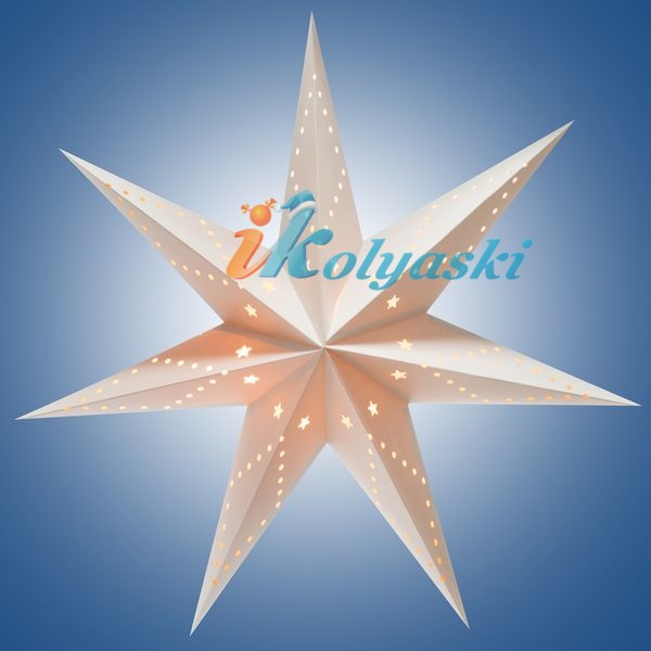 Новогодняя электрическая гирлянда светильник Рождественская звезда, цвет кремовый, диаметр 70 см , белый кабель 1,5 м, артикул Е96390, Snowmen Новогодняя электрическая гирлянда светильник Рождественская звезда, цвет кремовый, диаметр 70 см , белый кабель 1,5 м, артикул Е96390, Snowmen