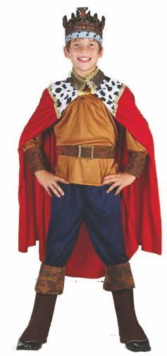 Детский карнавальный костюм Короля, артикул Е92146-1, SNOWMEN, на возраст 7-10 лет, рост 120-130 см