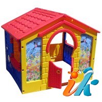 Детский игровой домик КОТТЕДЖ 560  из пластика, 130х110х115h см, фирма Marian Plast (Израиль), детские игровые домики для дачи, пластиковый детский домик купить, игровой домик для ребенка купить