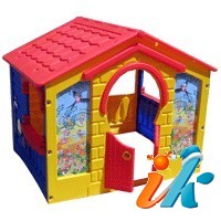 Детский игровой домик КОТТЕДЖ 560 из пластика, 130х110х115h см, фирма Marian Plast (Израиль), детские игровые домики для дачи, пластиковый детский домик купить, игровой домик для ребенка купить