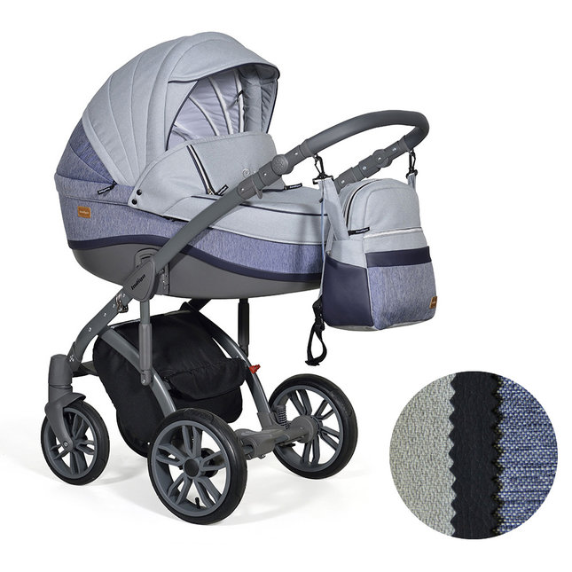 Коляска 2 в 1 Indigo Caiman Active для детей от рождения и до 3-х лет, цвет Cm-03