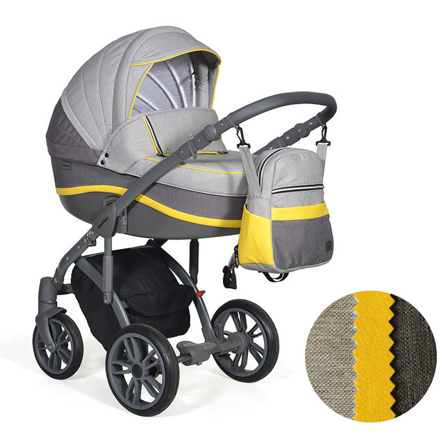 Коляска 2 в 1 Indigo Caiman Active для детей от рождения и до 3-х лет, цвет Cm-06