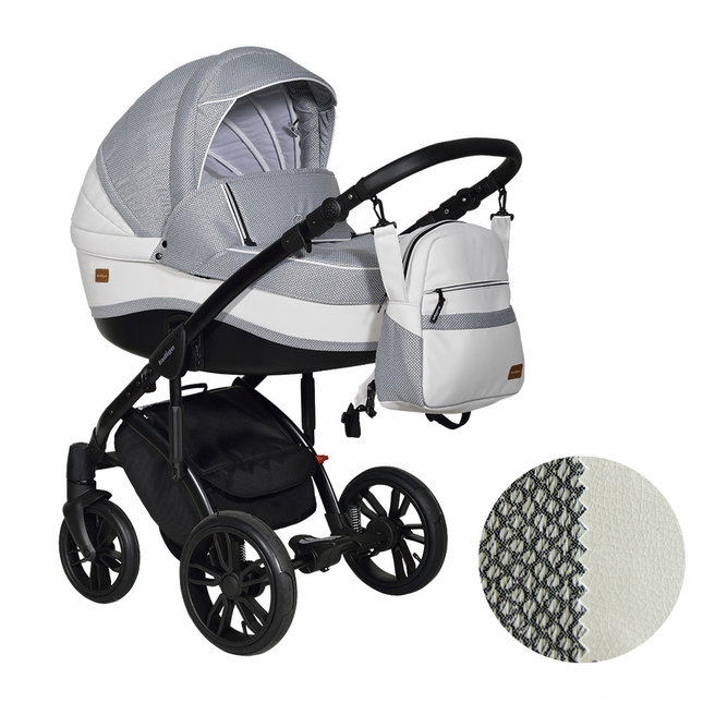 Детская коляска для новорожденных 3 в 1 Indigo CAIMAN F на поворотных колесах с автокреслом, цвет Ca-03