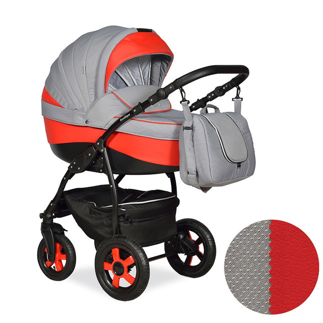 Детская коляска 3 в 1 для новорожденных Indigo Camila 18 S F на поворотных колесах, с автокреслом, цвет Cs-24