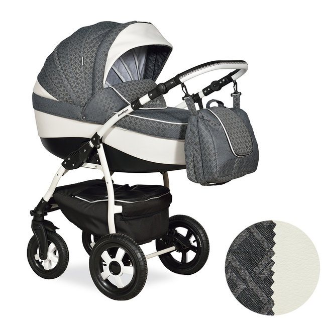 Детская коляска 3 в 1 для новорожденных Indigo Camila 18 S F на поворотных колесах, с автокреслом, цвет Cs-25
