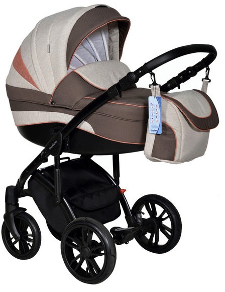 Стильная модная всесезонная коляска для новорожденных в комплектации 3в1 с автокреслом Indigo Clipper