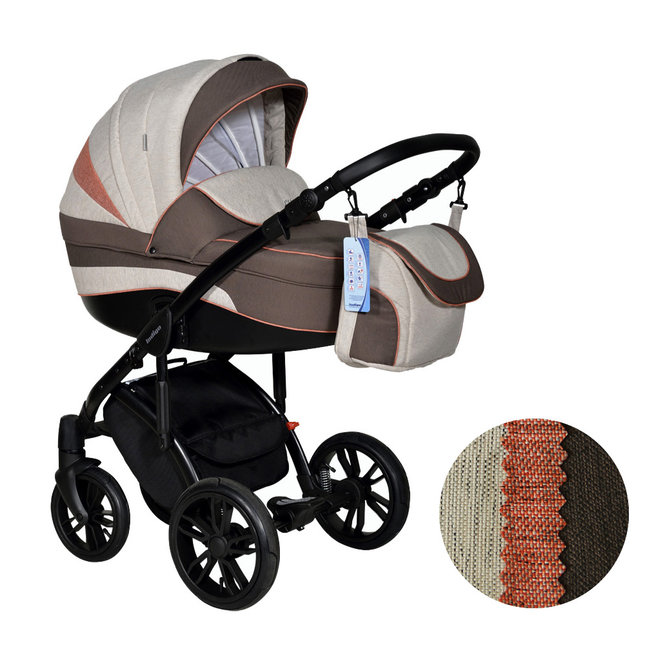 Детская коляска 3 в 1 для новорожденных Indigo CLIPPER F  с автокреслом Индиго Клиппер, цвет Cl-02