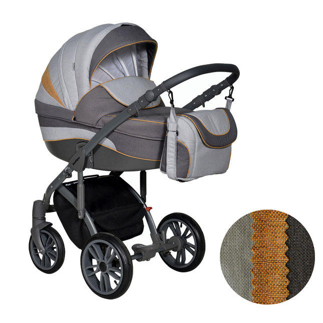 Детская коляска 3 в 1 для новорожденных Indigo CLIPPER F  с автокреслом Индиго Клиппер, цвет Cl-03