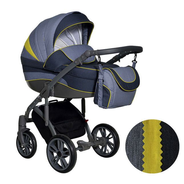 Детская коляска 3 в 1 для новорожденных Indigo CLIPPER F  с автокреслом Индиго Клиппер, цвет Cl-04