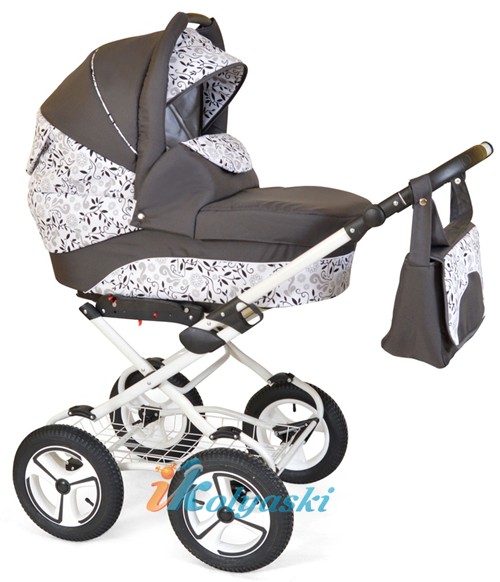 Детская недорогая классическая коляска для новорожденных Alis Monica Classic 16 2 в 1 с прогулочным блоком, коляска 2в1 Элис Моника Классик. коляски недорого, купить коляску недорого, коляски недорого интернет, коляски +для новорожденных недорого, недорогие коляски +в москве, недорогие коляски в Люберцах, коляски 2 +в 1 недорого, магазин недорогих детских колясок, коляска 2 1