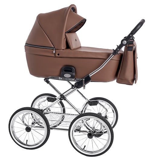 Roan Coss Classic коляска для новорожденных на больших колесах новые цвета 2020 - купить в интернет-магазине Иколяски в Москве с доставкой по РФ - цвет Cognac