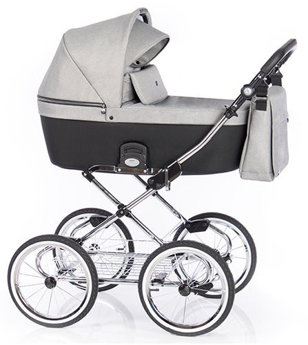 Roan Coss Classic коляска для новорожденных на больших колесах новые цвета 2020 - купить в интернет-магазине Иколяски в Москве с доставкой по РФ - цвет grey glow