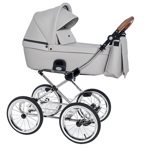 Roan Coss Classic коляска для новорожденных на больших колесах новые цвета 2020 - купить в интернет-магазине Иколяски в Москве с доставкой по РФ - цвет Island Stone