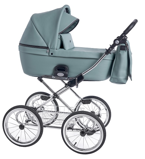 Roan Coss Classic коляска для новорожденных на больших колесах новые цвета 2020 - купить в интернет-магазине Иколяски в Москве с доставкой по РФ - цвет Misty Mint