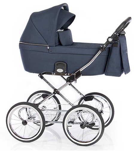 Roan Coss Classic коляска для новорожденных на больших колесах новые цвета 2020 - купить в интернет-магазине Иколяски в Москве с доставкой по РФ - цвет navy