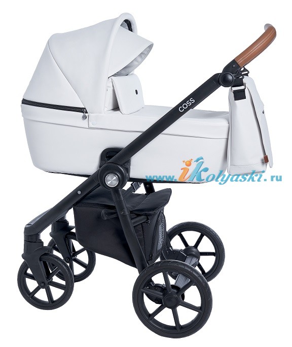 Roan Coss коляска для новорожденных 3 в 1 с компактной складной рамой новые цвета 2020 - Caramel White экокожа