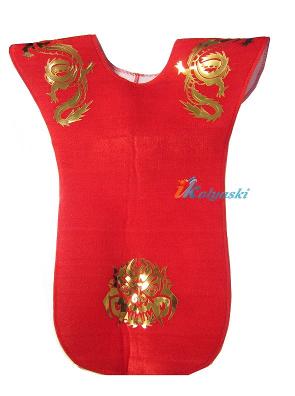 Детский карнавальный костюм Ниндзя Красный Золотой Дракон, костюм ниндзя, фирмы Карнавалия , размер: XS на рост 104-110 см