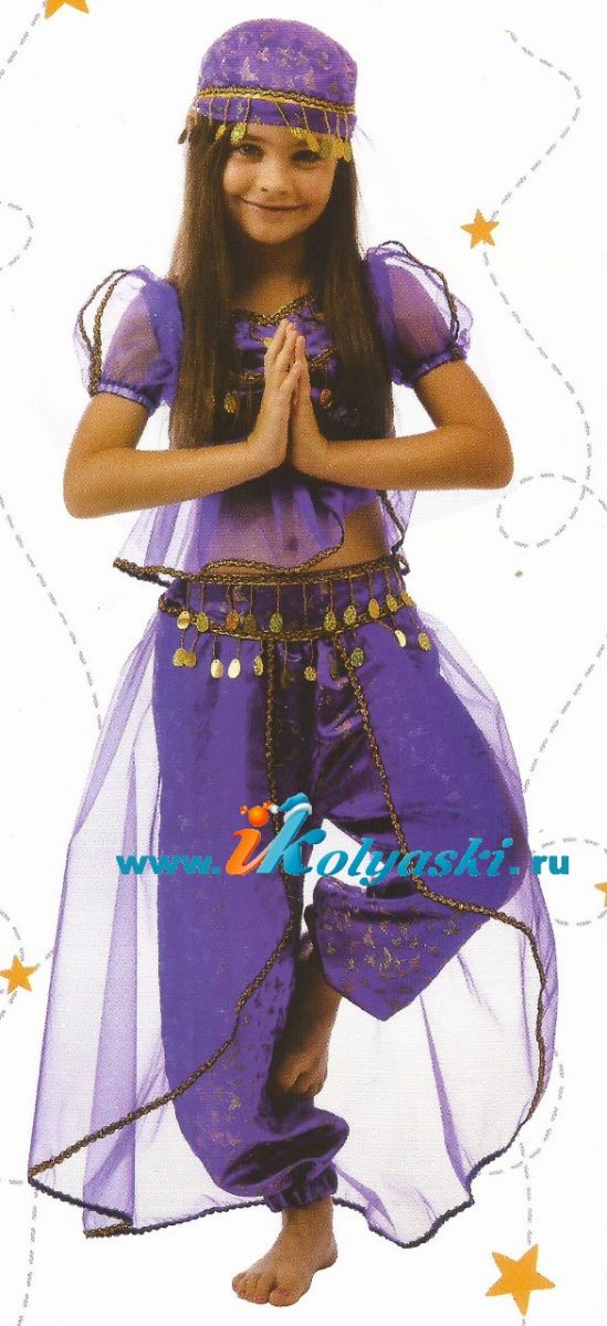Детский карнавальный костюм Шахерезады, костюм Жасмин, Восточной красавицы серии Карнавалия фирмы 