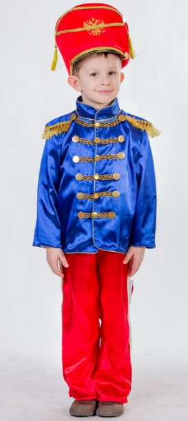 Костюм Гусара для мальчика, костюм Стойкого оловянного солдатика, размер XS, рост 98-110 см, фирма Карнавалия