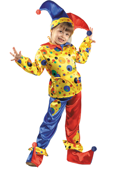 Костюм Петрушки, костюм Скомороха, детский карнавальный костюм,  Батик. Размер на 4-6 лет. В комплетке костюма Петрушки штаны, рубаха с поясом, колпак и башмачки