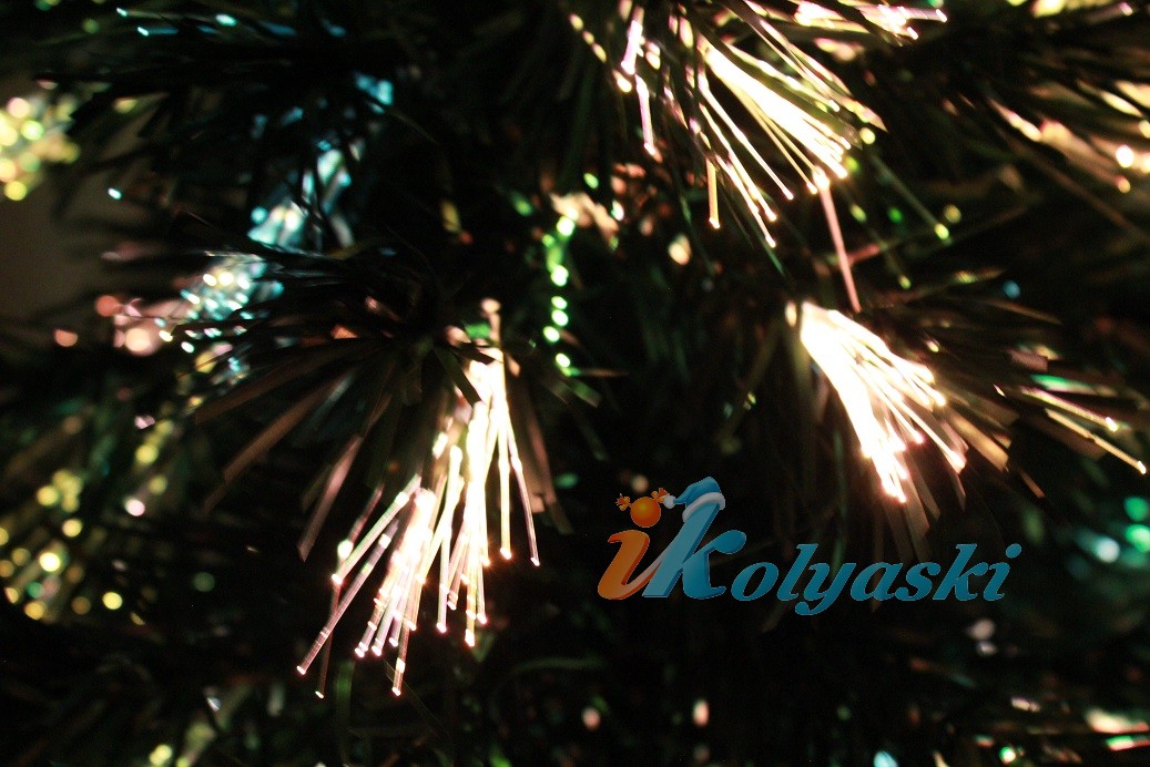 Новогодняя елка  световод Иголочка 60 см, 55 веток,  Snowmen, новогодние елки, оптоволоконные елки, елки световоды, елки с фиброоптическим световолокном, елки светящиеся, елка световод иголочка, маленькие светящиеся елочки
