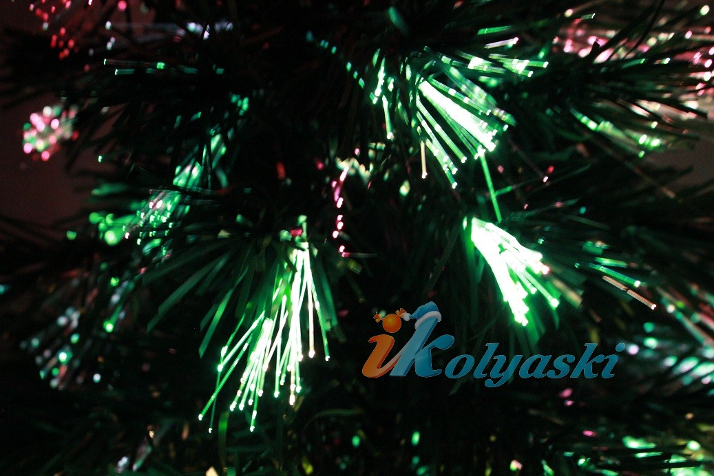 Новогодняя елка  световод Иголочка 60 см, 55 веток,  Snowmen, новогодние елки, оптоволоконные елки, елки световоды, елки с фиброоптическим световолокном, елки светящиеся, елка световод иголочка, маленькие светящиеся елочки