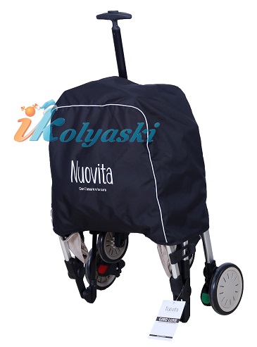 Детская легкая прогулочная коляска , которая складывается до размеров мини чемодана и перекатывается на своих колесах за ручку, новинка 2019 NUOVITA GIRO LUX