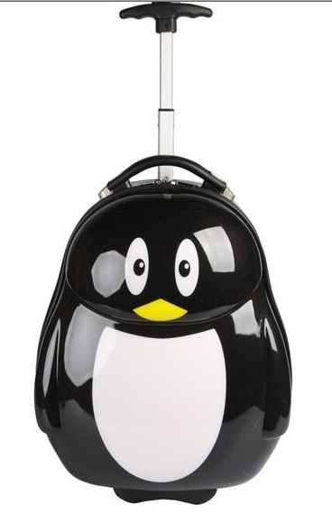 Детский чемодан и рюкзак Эгги  в форме пингвина, чемодан пингвин, детский чемодан на колесах, купить красивый чемодан для ребенка, чемодан на колесах, чемодан на колесиках, школьный рюкзак на колесиках, чемодан Дисней