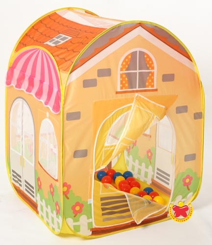 Детский игровой домик Bony в комплекте с шариками, Летний домик, размер 85х85х108 см, артикул LI 686