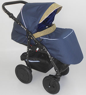 Прогулочный блок на детскую коляску Little Trek в комплекте с колпаком и с накидкой на ноги и встроенной москитной сеткой.