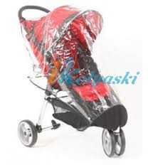 Силиконовый фирменный дождевик на прогулочную коляску Baby Jogger City Micro Single ,  дождевик на Бэйби Джоггер Сити Микро Сингл, США