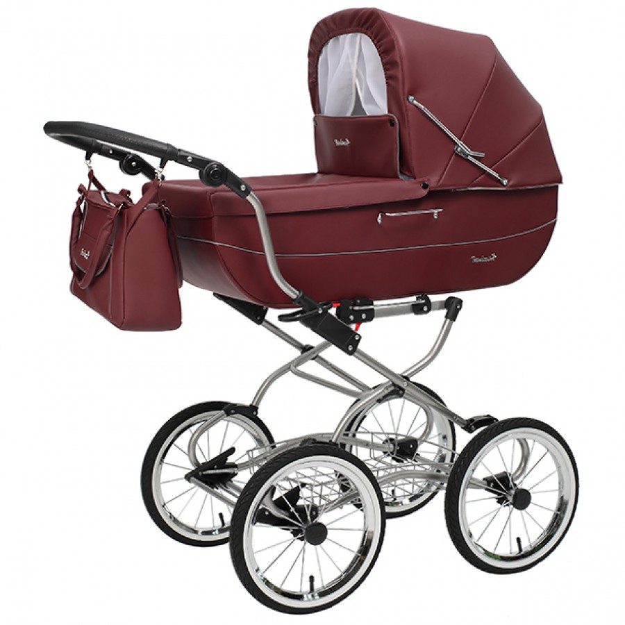 Ретро коляска для новорожденного Reindeer Vintage NEW, коляска 1 в 1, коляска люлька, ретро коляска, коляска ретро, коляска в стиле ретро, коляска на больших колесах, коляска вездеход, коляска с большой люлькой, коляска ретро купить, купить ретро коляску, винтажная коляска, коляска для новорожденного - ЦВЕТ VN6101