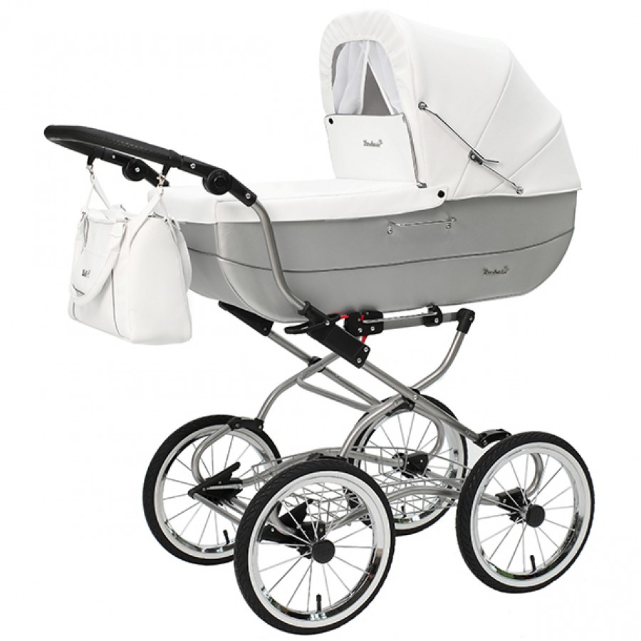 Ретро коляска для новорожденного Reindeer Vintage NEW, коляска 1 в 1, коляска люлька, ретро коляска, коляска ретро, коляска в стиле ретро, коляска на больших колесах, коляска вездеход, коляска с большой люлькой, коляска ретро купить, купить ретро коляску, винтажная коляска, коляска для новорожденного - ЦВЕТ VN2101