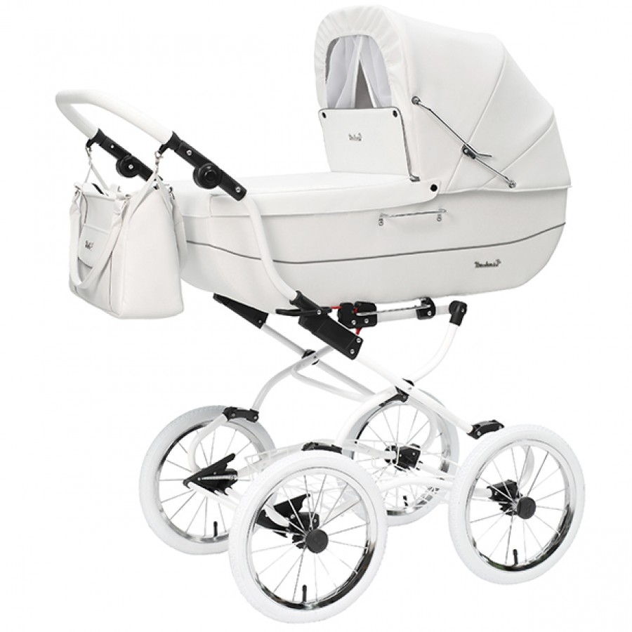 Ретро коляска для новорожденного Reindeer Vintage NEW, коляска 1 в 1, коляска люлька, ретро коляска, коляска ретро, коляска в стиле ретро, коляска на больших колесах, коляска вездеход, коляска с большой люлькой, коляска ретро купить, купить ретро коляску, винтажная коляска, коляска для новорожденного - ЦВЕТ VN1101