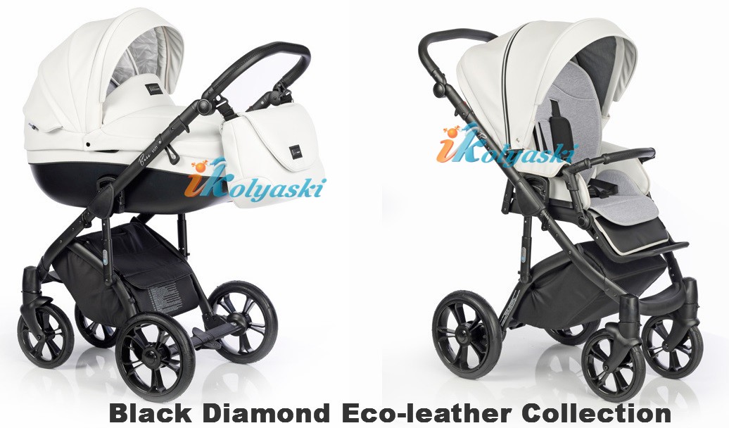 коляска для новорожденных Roan Bass Soft LE 3 в 1 Eco-Leather Collection цвет Black Diamond коляска для новорожденных Roan Bass Soft LE 3 в 1 Eco-Leather Collection цвет Black Diamond