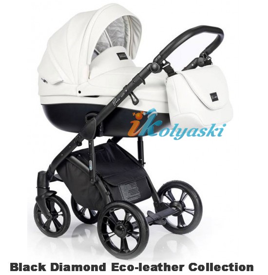 коляска для новорожденных Roan Bass Soft LE 3 в 1 Eco-Leather Collection цвет Black Diamond коляска для новорожденных Roan Bass Soft LE 3 в 1 Eco-Leather Collection цвет Black Diamond