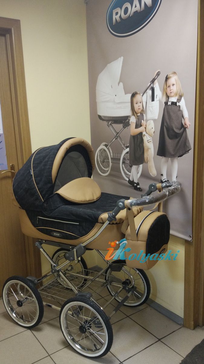 Детская коляска Roan Kortina Chrome 3 в 1 Lux Роан Кортина Хром 3 в 1 люкс 2020 спальная люлька, коляска для новорожденных