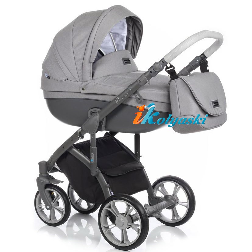 Детская коляска для новорожденных Roan Bass Soft LE, 3 в 1, Роан Басс Софт с автокреслом группы 0+ Roan Poppy / Kite, цвет GREY-GRAPHIT Детская коляска для новорожденных Roan Bass Soft LE, 3 в 1, Роан Басс Софт с автокреслом группы 0+ Roan Poppy, цвет GERY-GRAPHIT