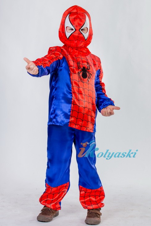 Детский карнавальный костюм Спайдермена, костюм Человека-паука, костюм человека паука купить,  костюм человека-паука, карнавальные костюмы, детские карнавальные костюмы, маскарадные костюмы, костюмы героев фильмов, блокбастеров, супергероев, костюм нового человека паука